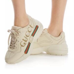 Gucci Women’s Rhyton Leather Sneakers